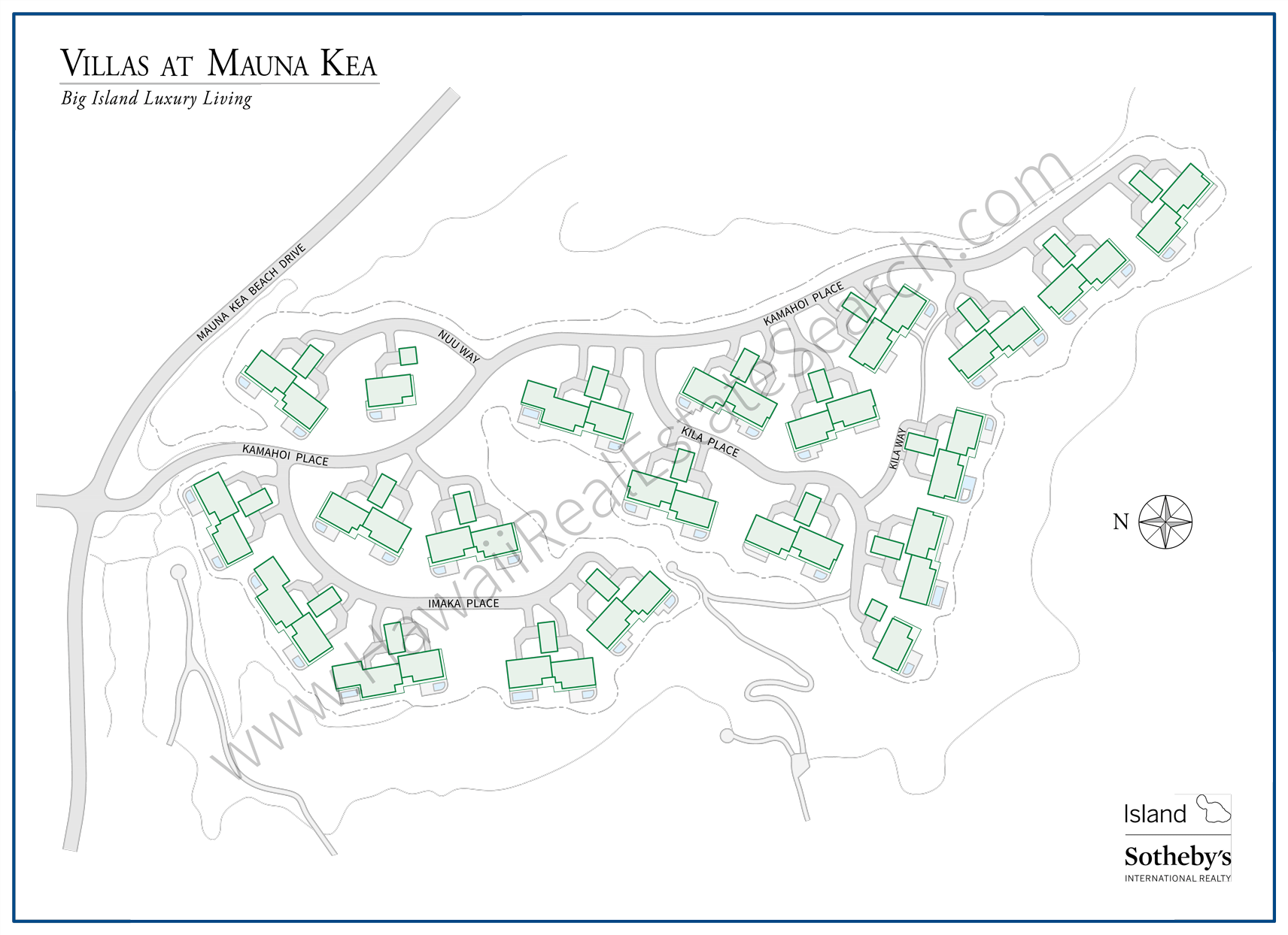 Villas at Mauna Kea Property Map